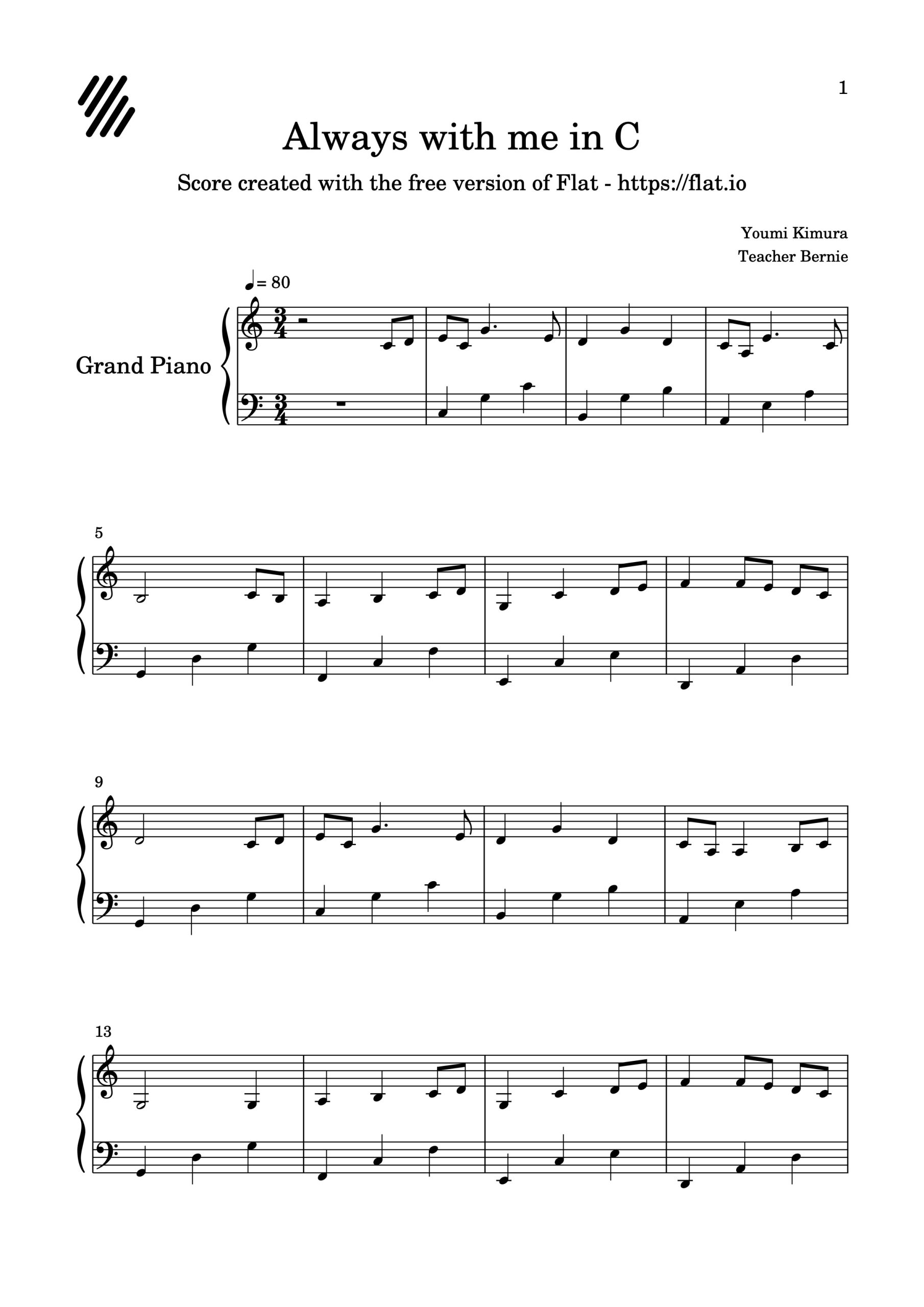 C major Music Sheets PUCHONGIAN 蒲种人