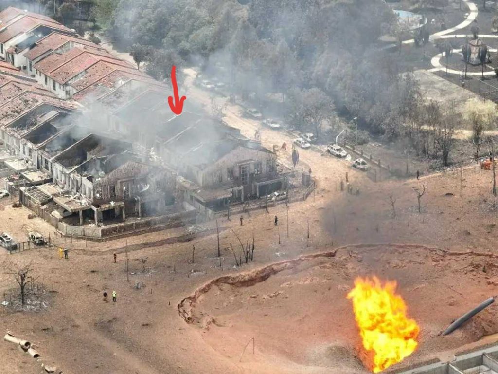 Putra height natural gas fire