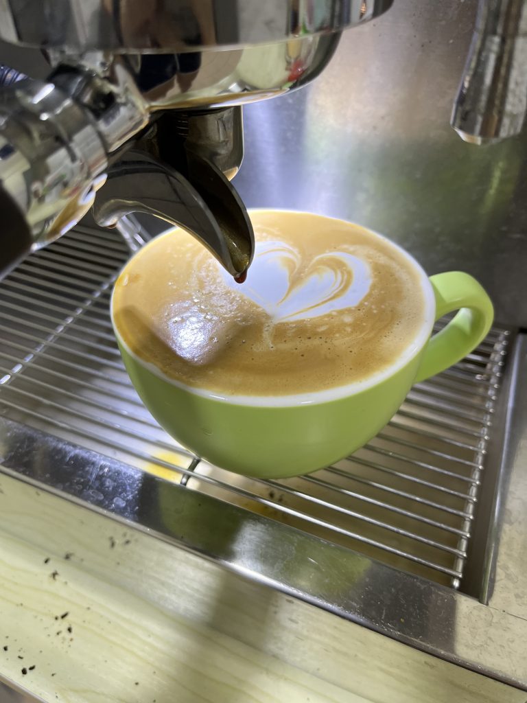 home made latte picture